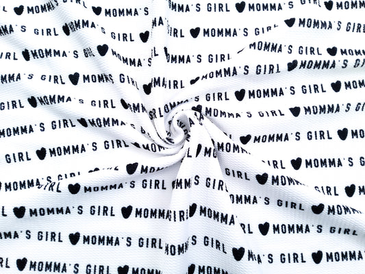 Momma's Girl Bullet Fabric Strip