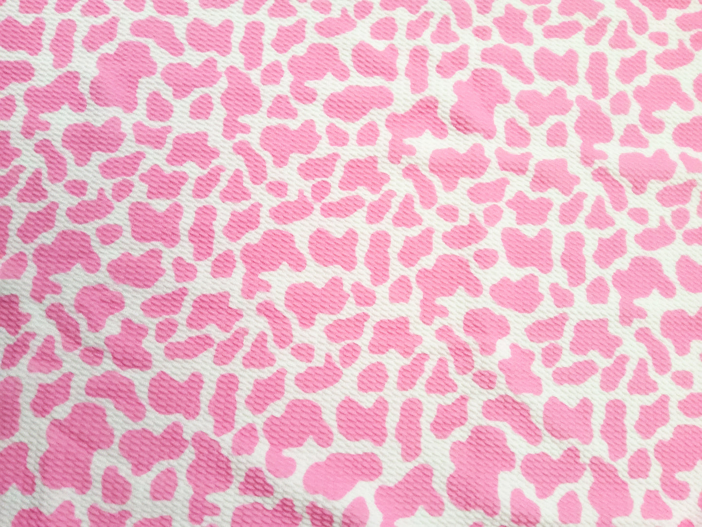 Pink Cow Print Bullet Fabric Strip