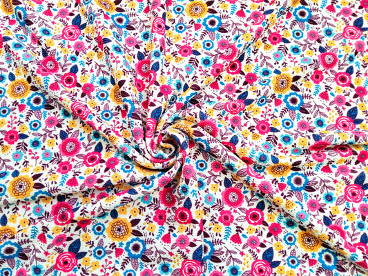 Colorful Floral Bullet Fabric Strip