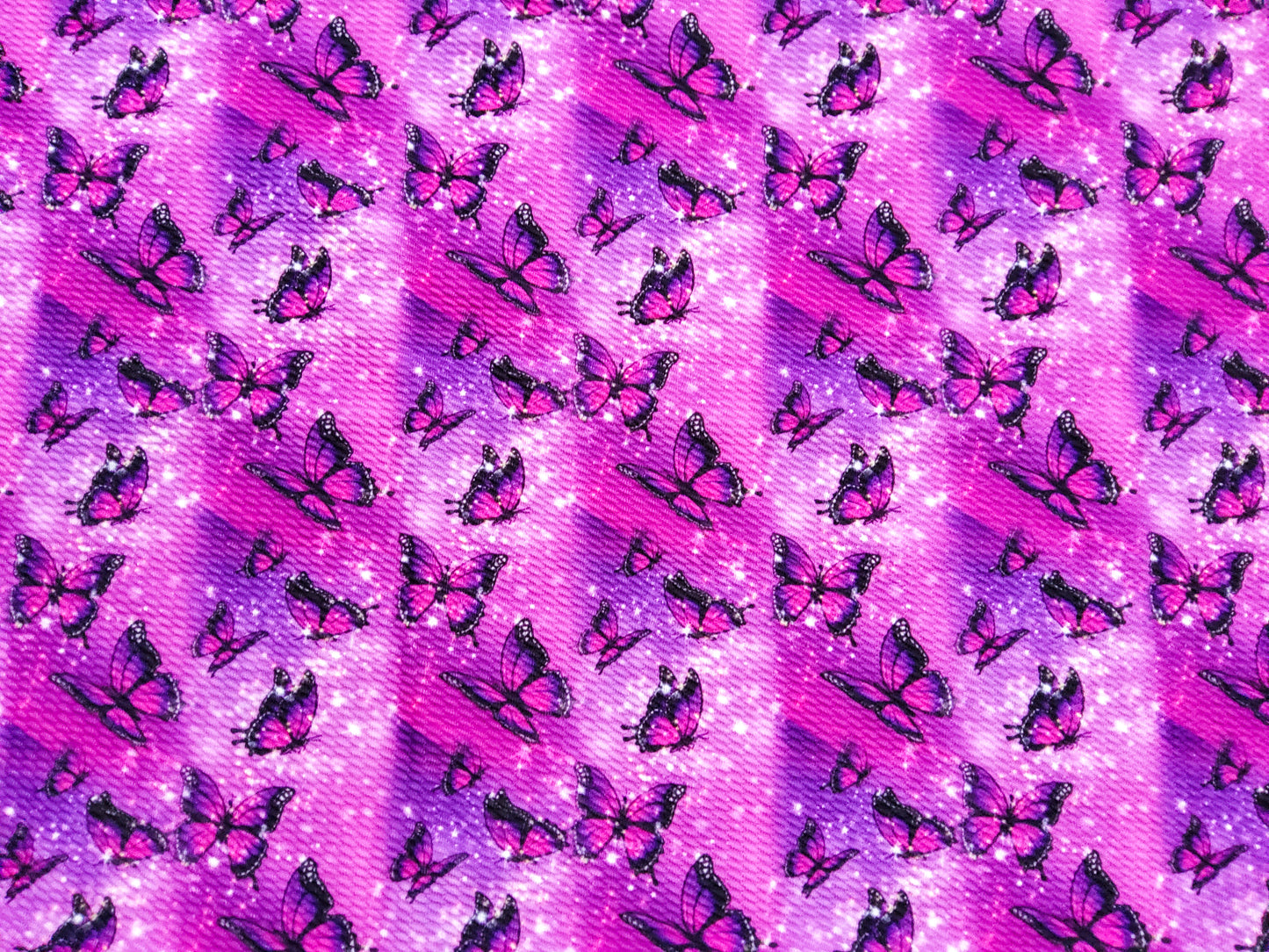 Purple Butterfly Bullet Fabric Strip