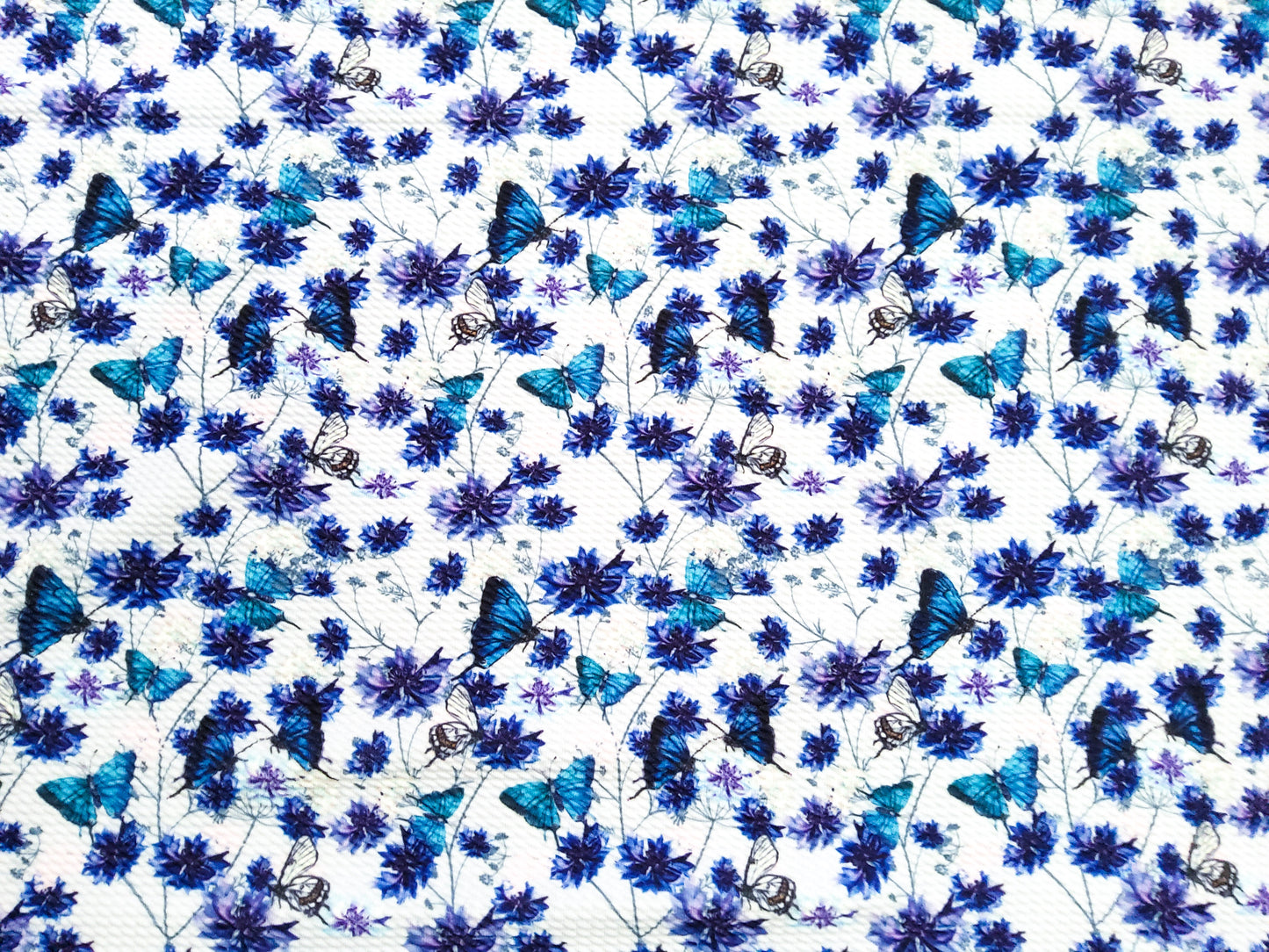 Blue Butterfly Bullet Fabric Strip