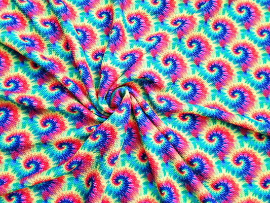 Tie Dye Swirl Bullet Fabric Strip