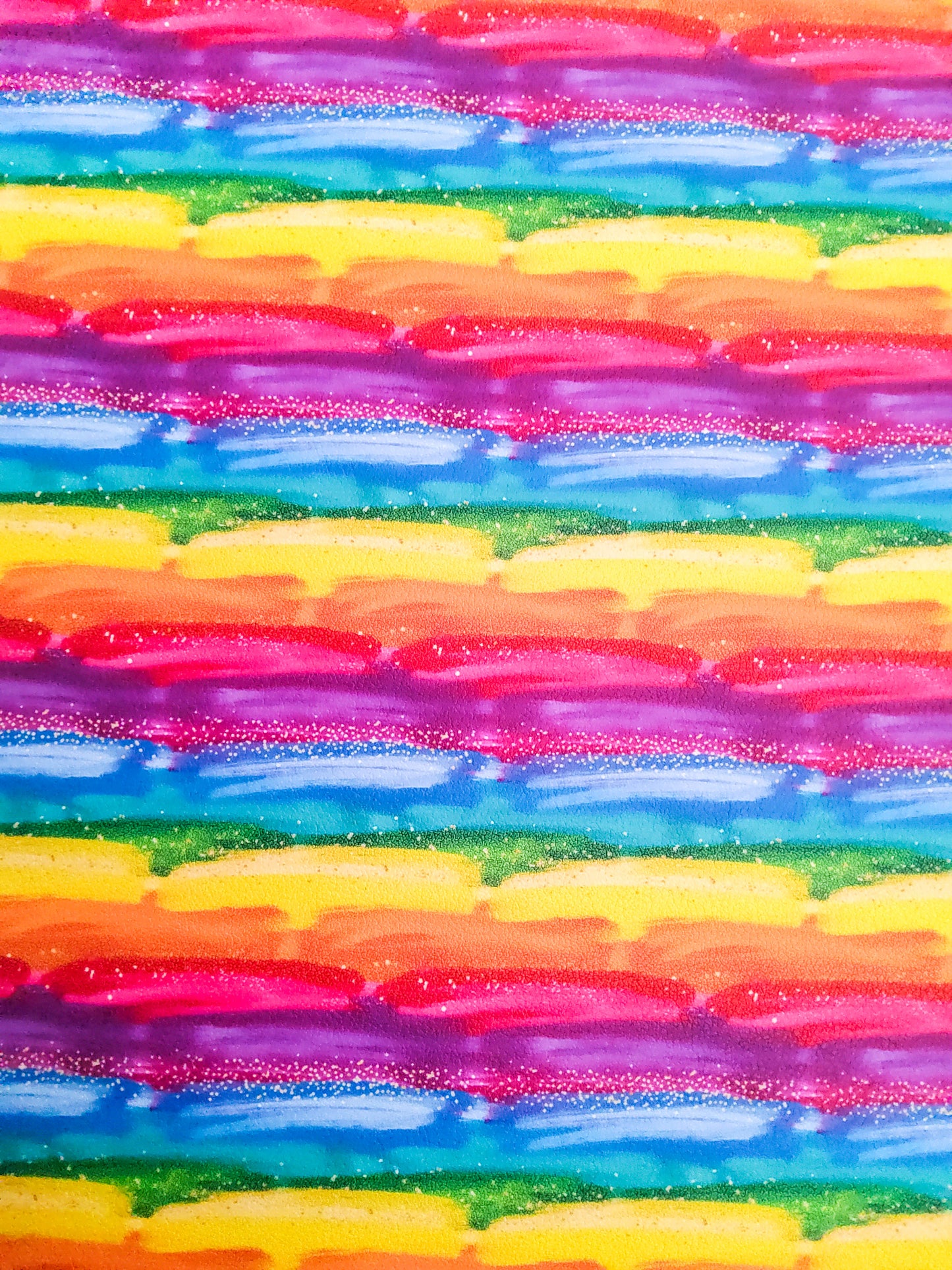 Rainbow Brushstrokes 9x12 faux leather sheet