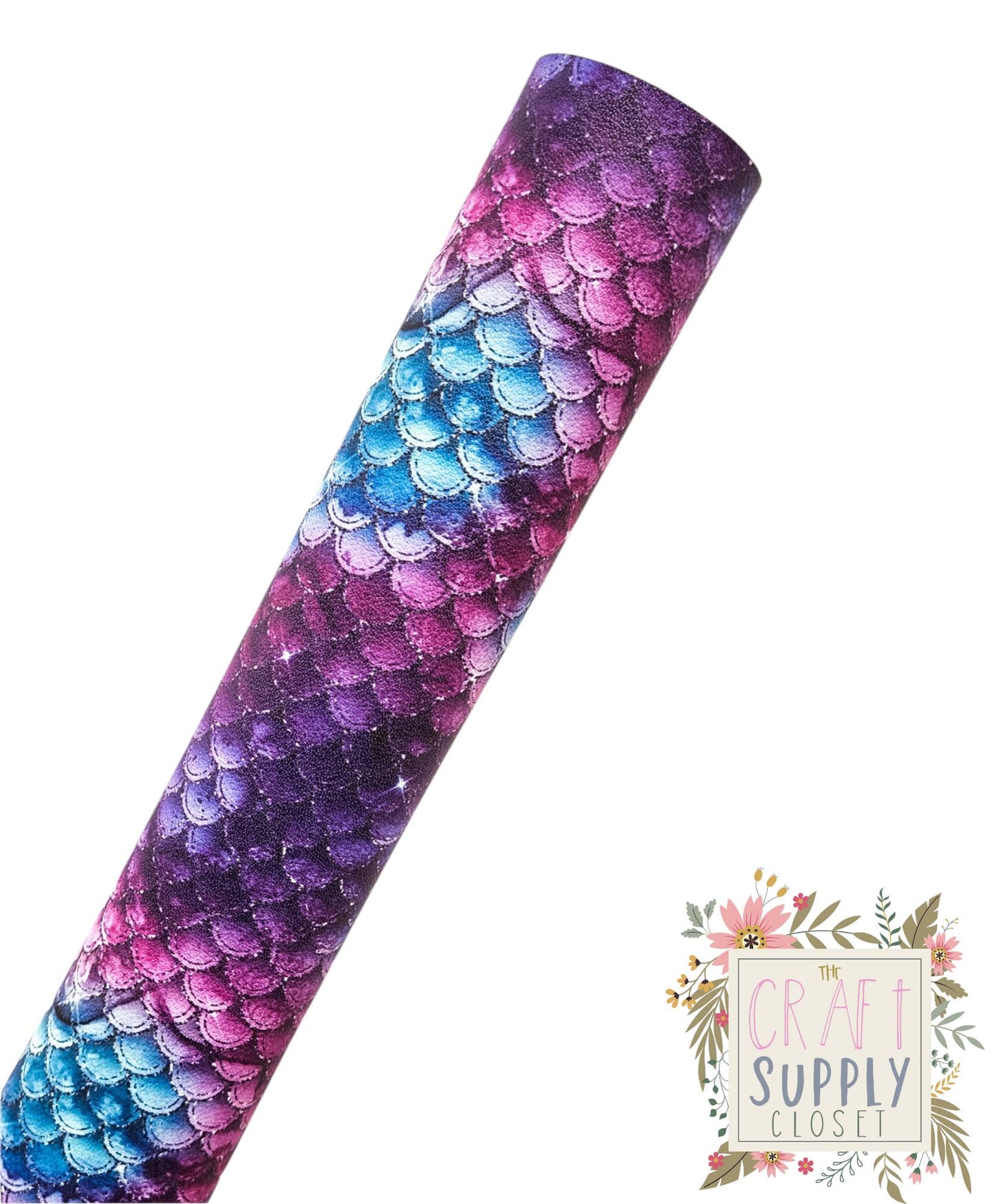 Galaxy Mermaid Scales 9x12 faux leather sheet