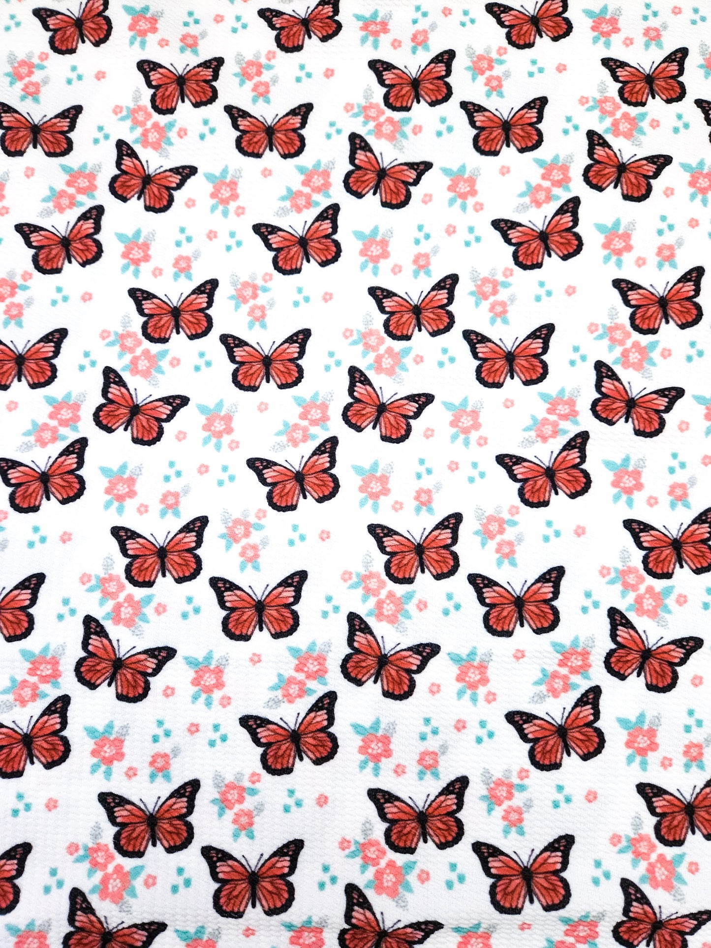 Small Monarch Butterflies Bullet Fabric Strip