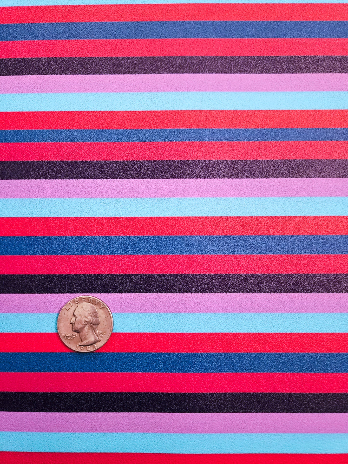 Purple Stripes 9x12 faux leather sheet
