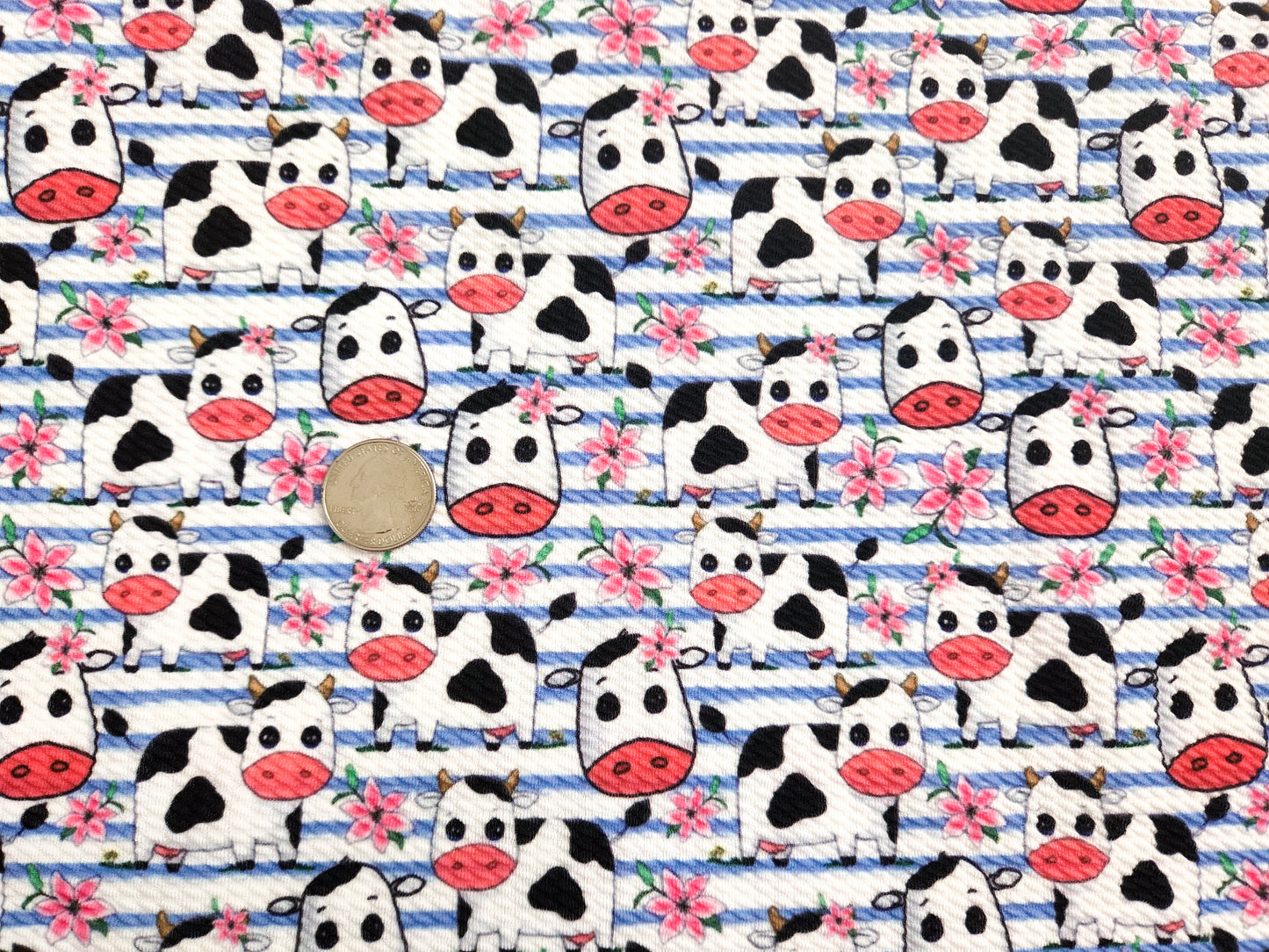 Cute Cows Bullet Fabric Strip