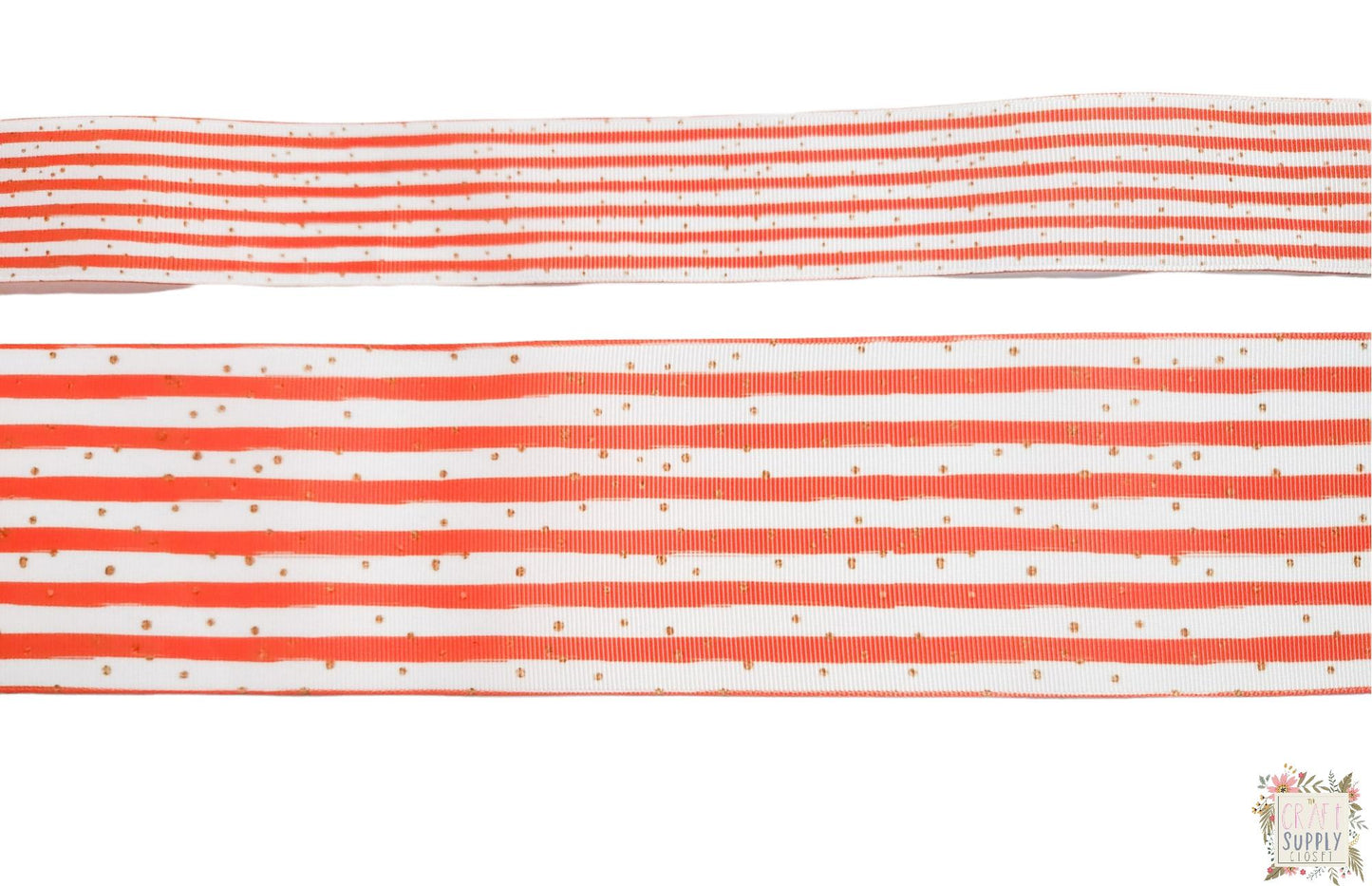 Orange Stripes 3"/1.5" Ribbon