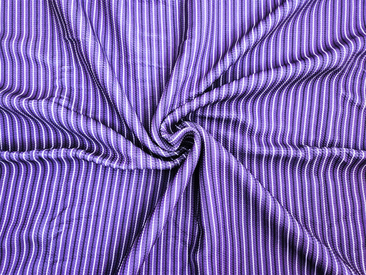 Purple Pinstripe Bullet Fabric Strip