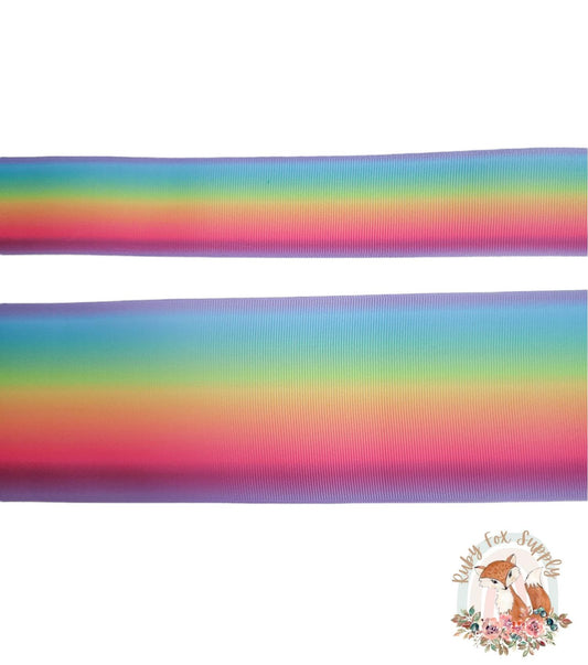 Rainbow Stripes 3"/1.5" Ribbon