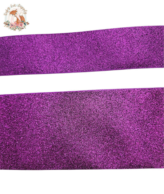 Purple Glitter 3"/1.5" Ribbon
