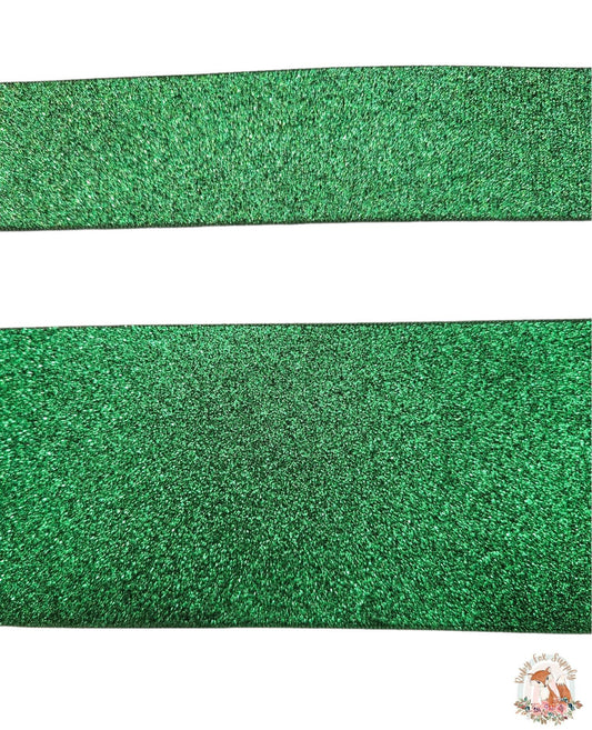 Green Glitter 3"/1.5" Ribbon