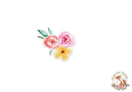 Pink and Yellow Flowers Resin