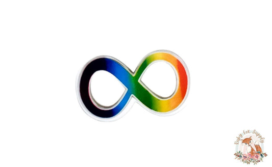 Rainbow Infinity Symbol Resin
