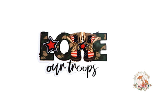Love Our Troops Resin