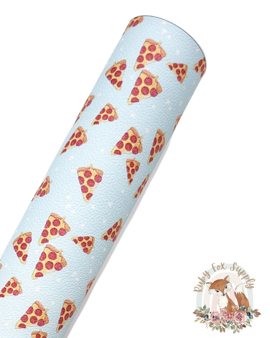 Pizza 9x12 faux leather sheet