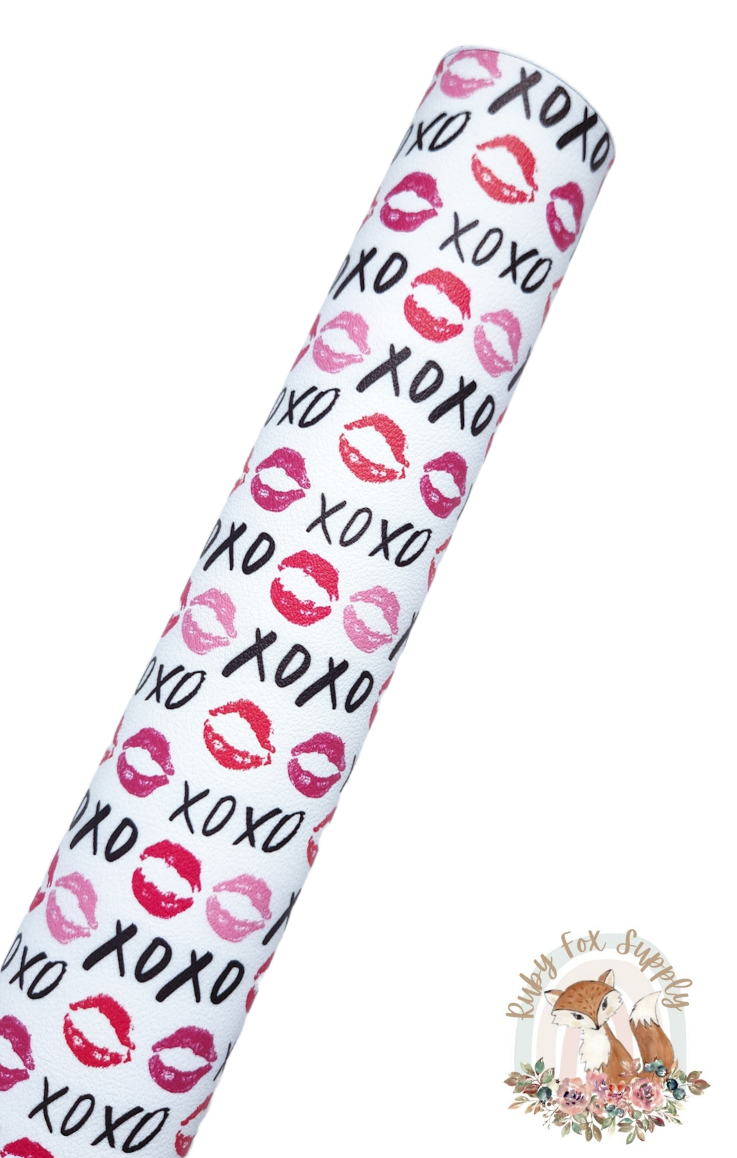 XOXO Lips 9x12 faux leather sheet