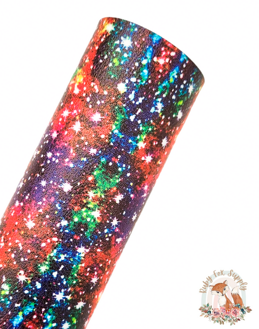 Galaxy Faux Sparkly Glitter 9x12 faux leather sheet