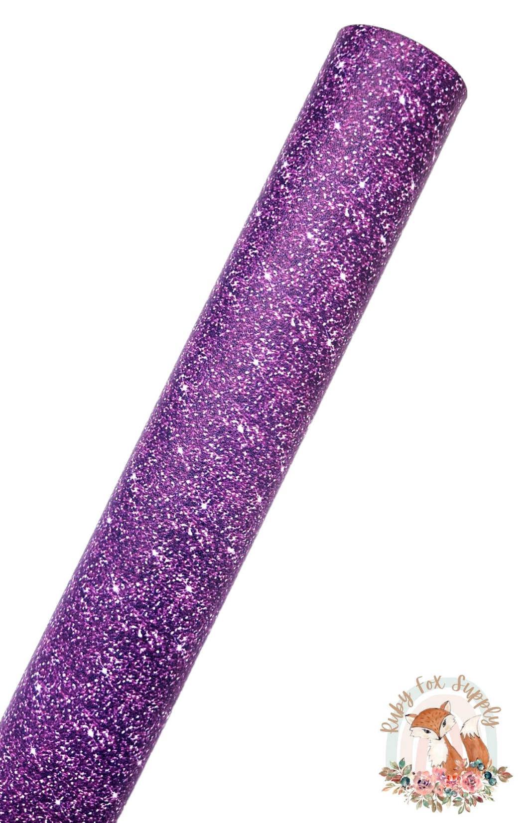 Purple Faux Sparkly Glitter 9x12 faux leather sheet
