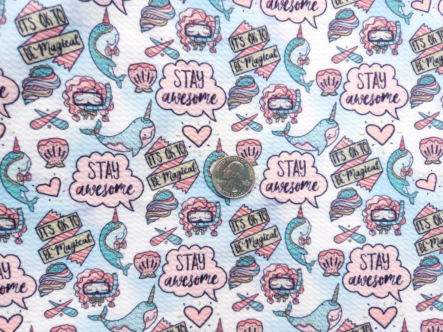 Stay Awesome Fabric Strip
