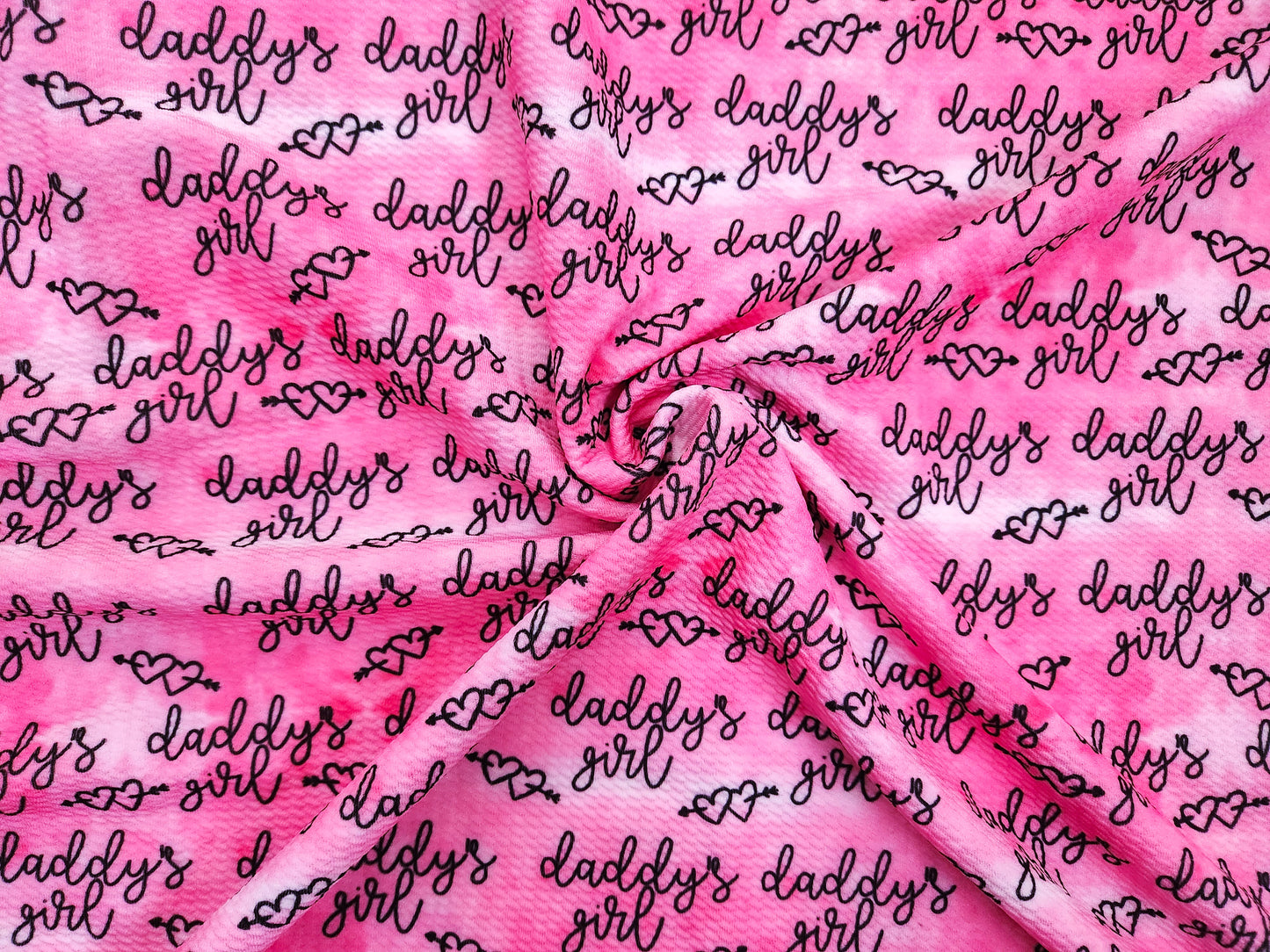 Pink Daddy's Girl Fabric Strip