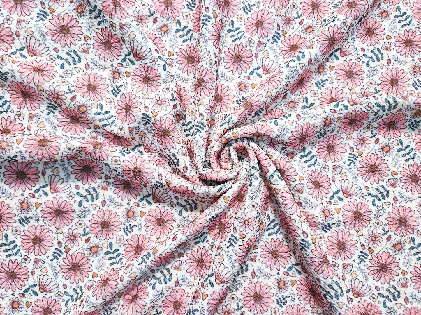 Sketchy Floral Fabric Strip