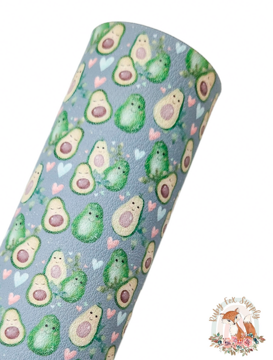 Avocados 9x12 faux leather sheet